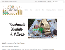 Tablet Screenshot of carlis-closet.com